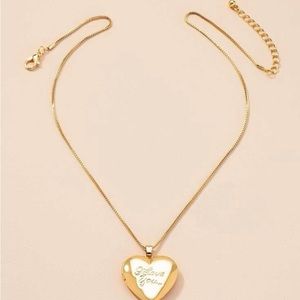 I Love You Heart Pendant Locket